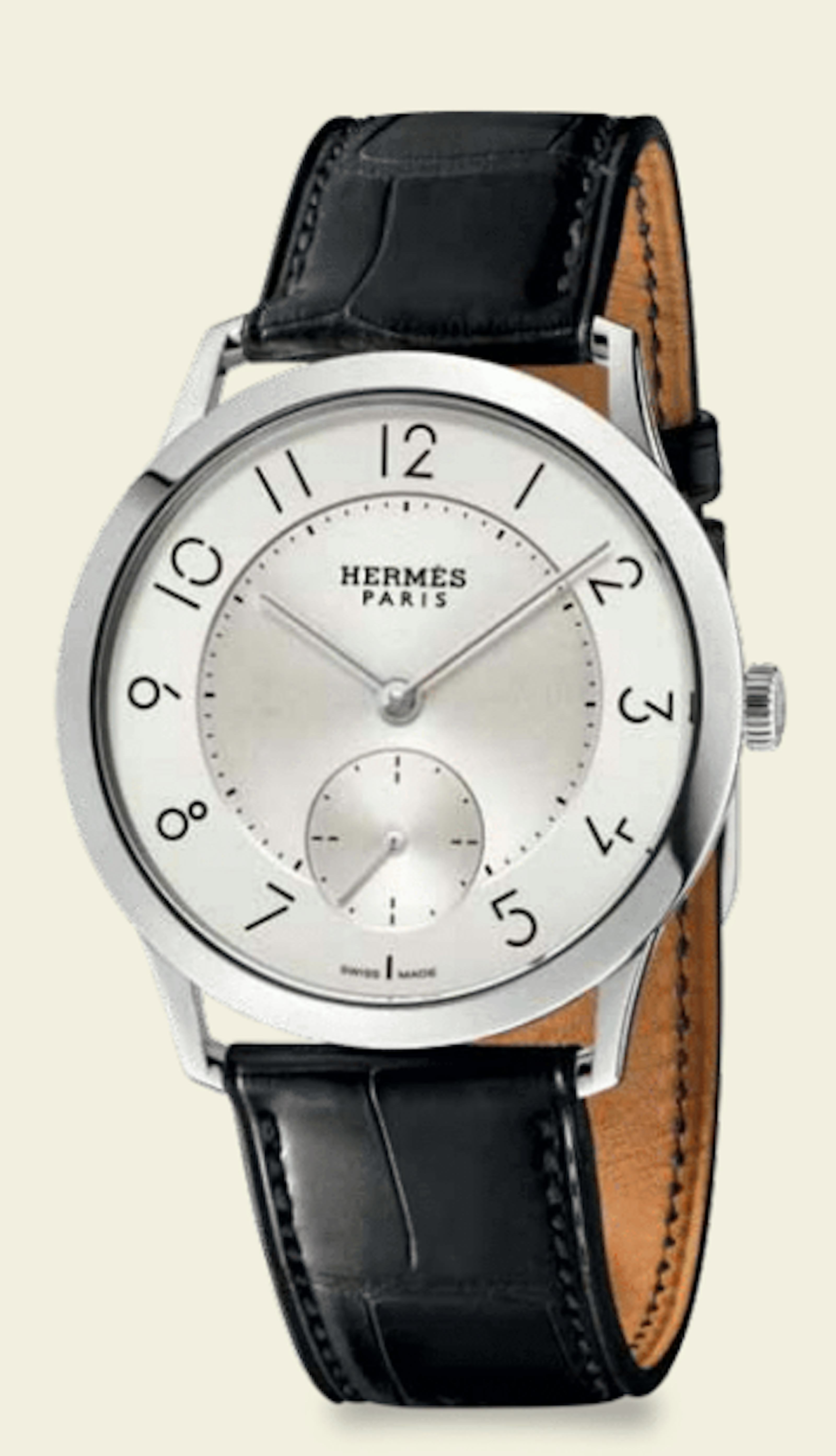 Hermès Thins Out: A Lean Typeface Graces A Slender Watch Collection