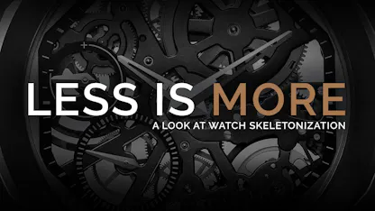 Skeletonized watches openworked