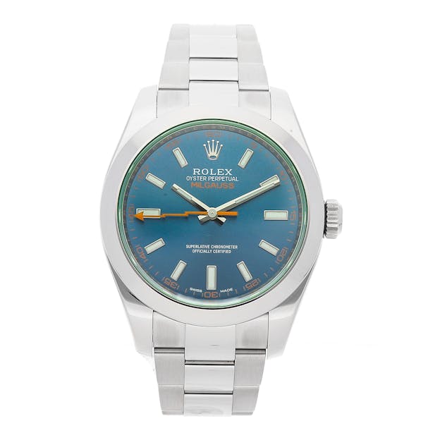 rolex milgauss blue