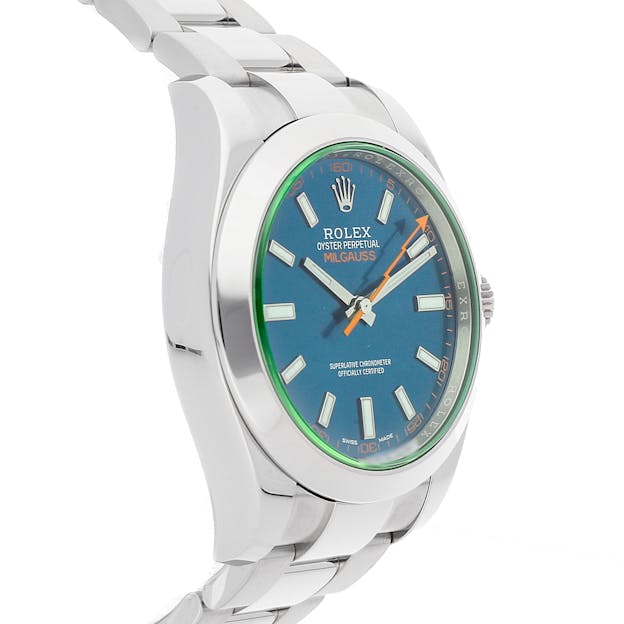 rolex milgauss z blue