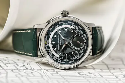 Frederique Constant World Time Green Dial