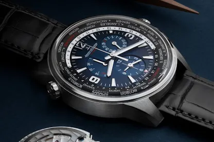 JLC Polaris Chronograph World Time Blue Dial