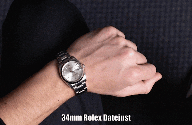 Case Size comparison on the same wrist