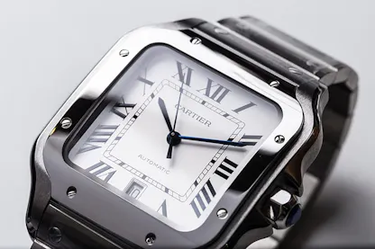 White dial Cartier Santos