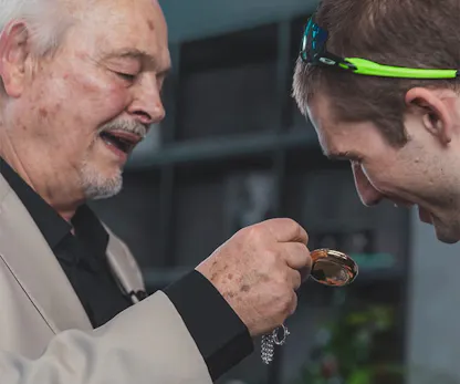 Philippe Dufour and Tim Mosso Look at a Pocket Watch