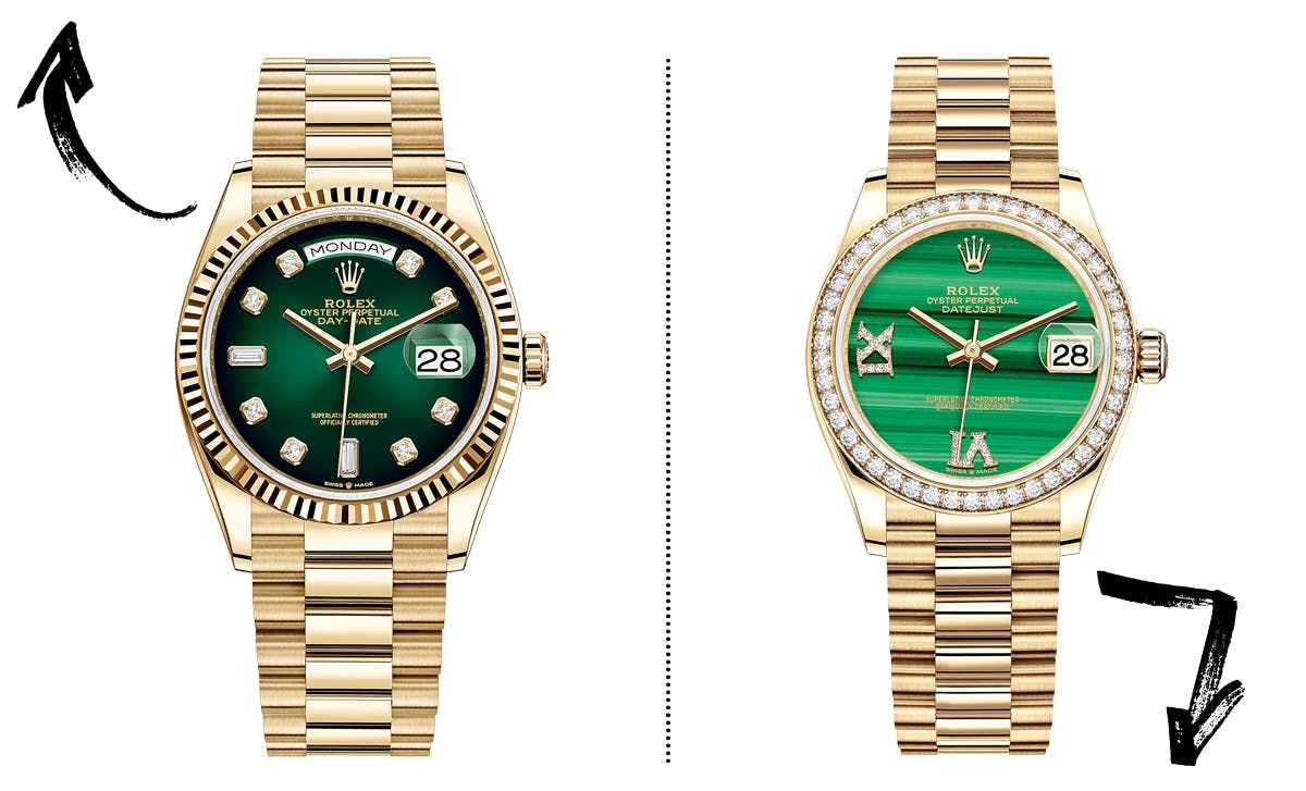 Rolex green dial discount watch