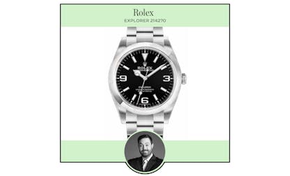 Rolex Explorer 214270 versatile men's watch for graduation gift