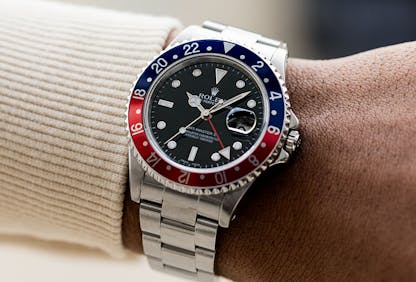 Rolex GMT Master II Pepsi Wrist Shot