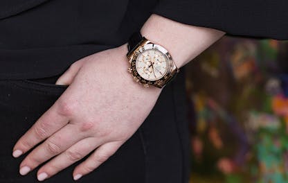 best women’s Rolex chronograph – rose gold Daytona sports watch