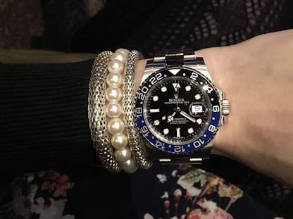 versatile Rolex for women – GMT-Master II Batman dual time zone watch