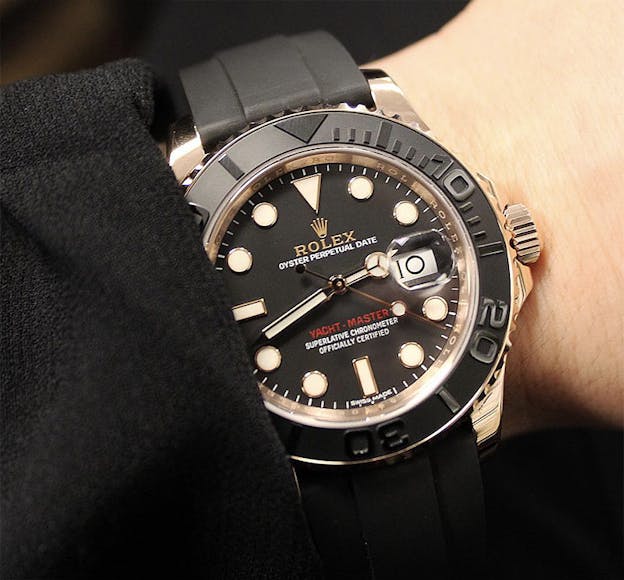 Woman wearing yachtmaster