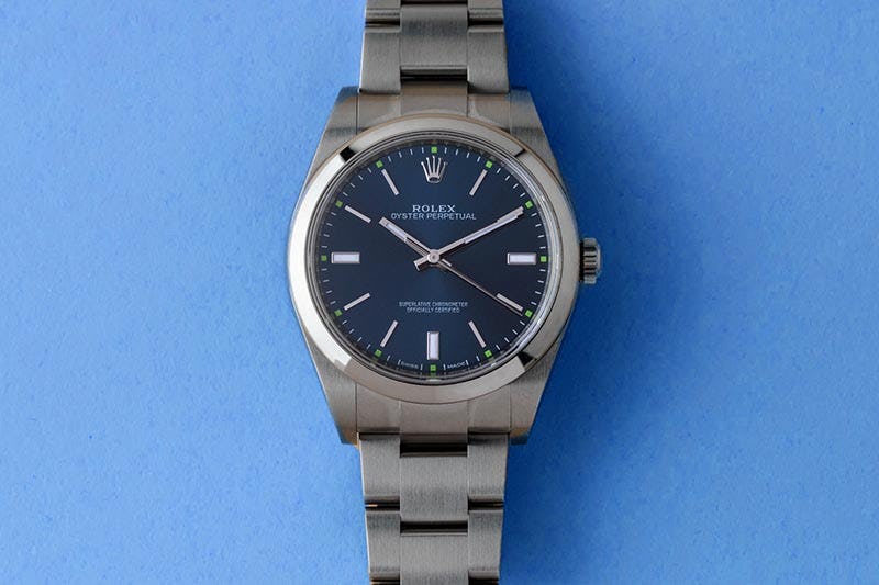Blue Dial Oyster Perpetual