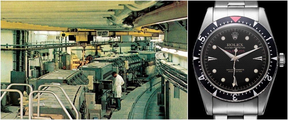 First Rolex Milgauss and CERN Archive Image