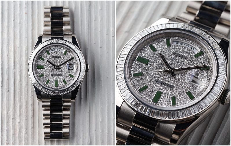 Pave Diamond Dial on Rolex Day-Date