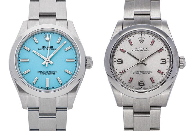 Rolex 277200 and Rolex 177200 31mm Oyster Perpetuals