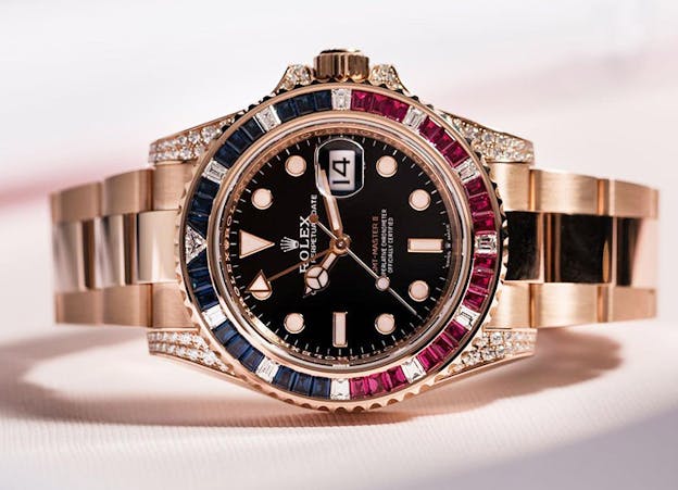 Rolex GMT Master II Diamond and Sapphire 116759SARU