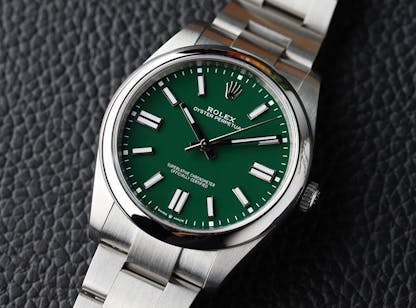 Modern Rolex Oyster Perpetual 124300 with green dial