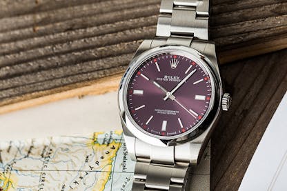 Rolex Oyster Perpetual Red Grape 114300