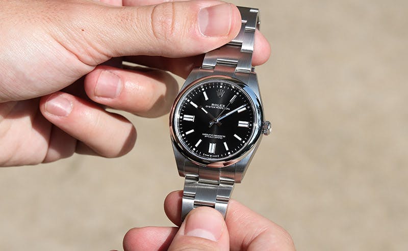 Oyster perpetual hot sale on wrist