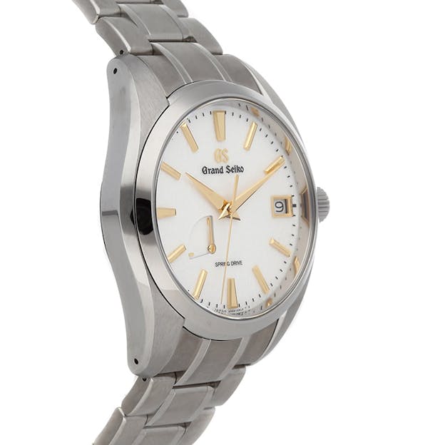 Grand Seiko SBGA259 titanium and gold with snowflake dial