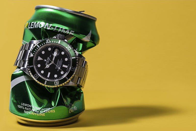 Rolex Submariner Kermit Green Ceramic Bezel Mens Watch