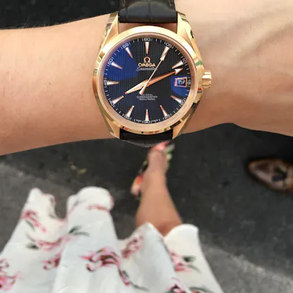 Omega Aqua Terra 150m ladies watch with stainless steel bracelet