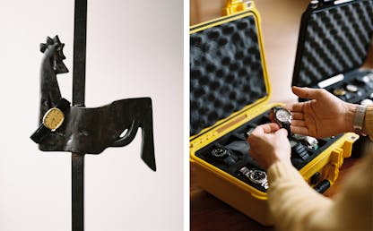 rooster lamp and watch case