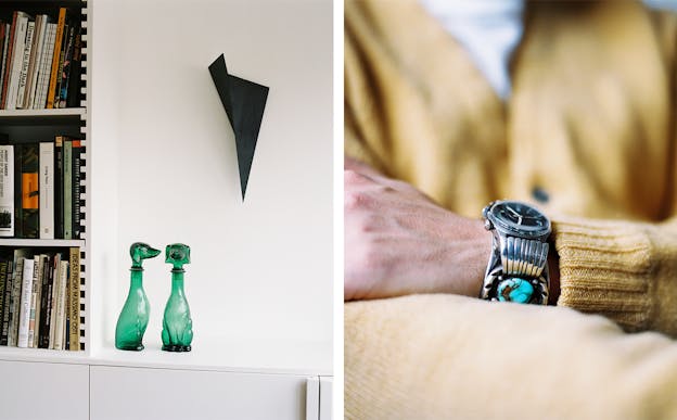 watch wrist shot with glass dogs
