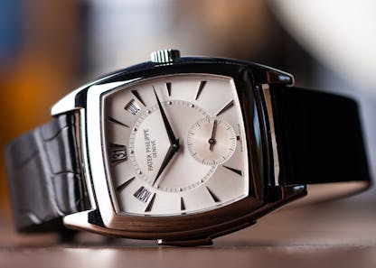 Patek Philippe Gondolo tonneau shaped watch