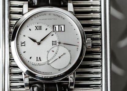 Lange 1 115.025 with silver dial