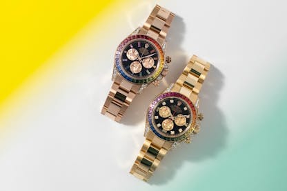 2 Gemset Rainbow Rolex Daytonas