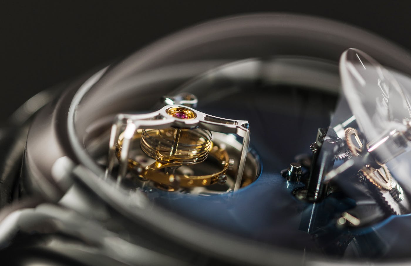 H. Moser x MB&F Endeavour Cylindrical Tourbillon dial detail