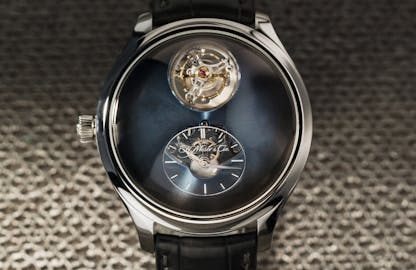 H. Moser x MB&F Endeavour Cylindrical Tourbillon dial