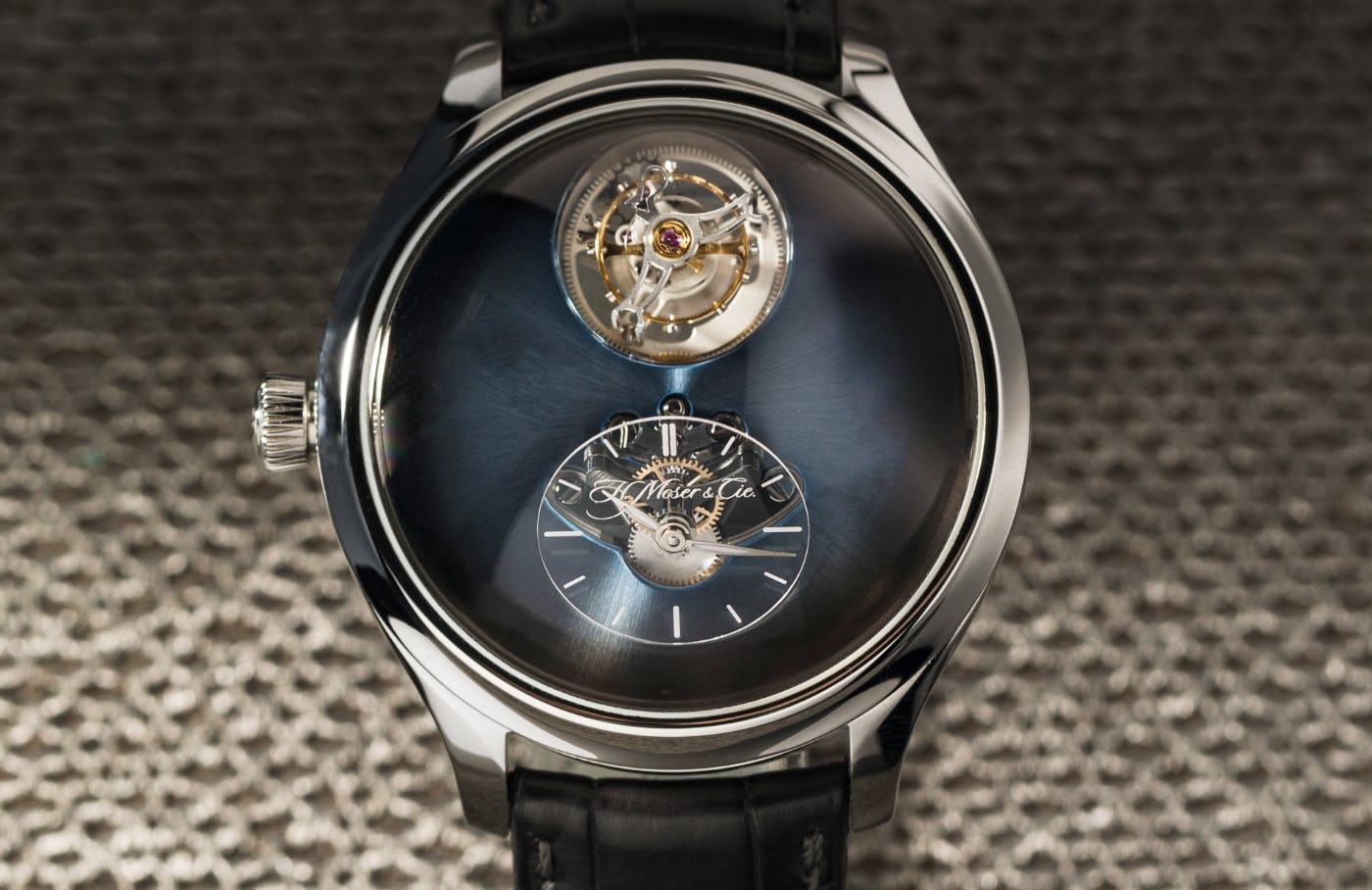H. Moser x MB&F Endeavour Cylindrical Tourbillon dial