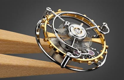 Modern flying tourbillon carriage, by Glashütte Original