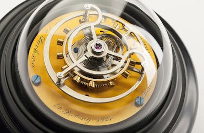 Model of Alfred Helwig's flying tourbillon, invented in 1920. Image, Glashütte Watchmaking Museum
