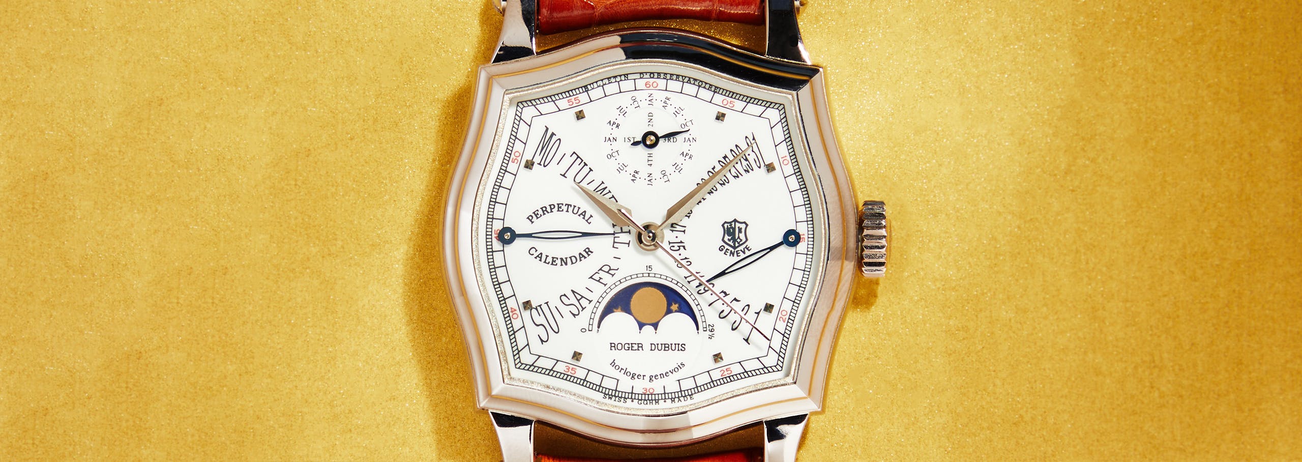 Retrograde perpetual calendar store