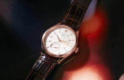 The Rolex Cellini Dual Time in Rolex Everose