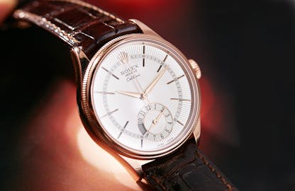 The Rolex Cellini Dual Time in Rolex Everose