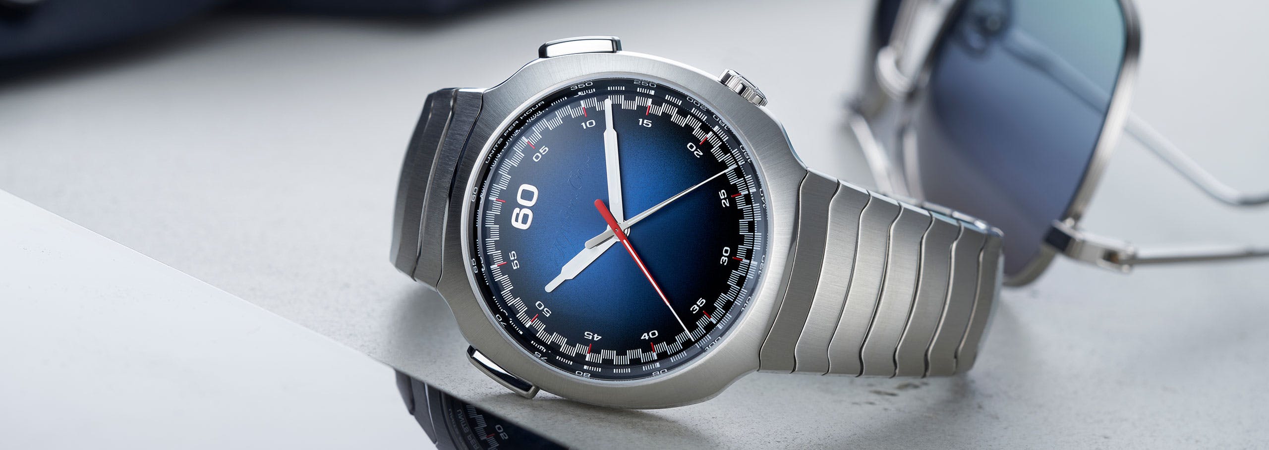 Fast Company The Moser Streamliner Flyback Chronograph Funky Blue 2.0 The 1916 Company
