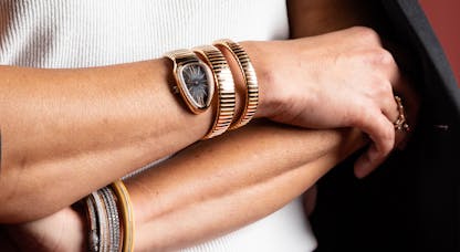 Bulgari serpenti tubogas rose gold womens watch